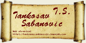 Tankosav Šabanović vizit kartica